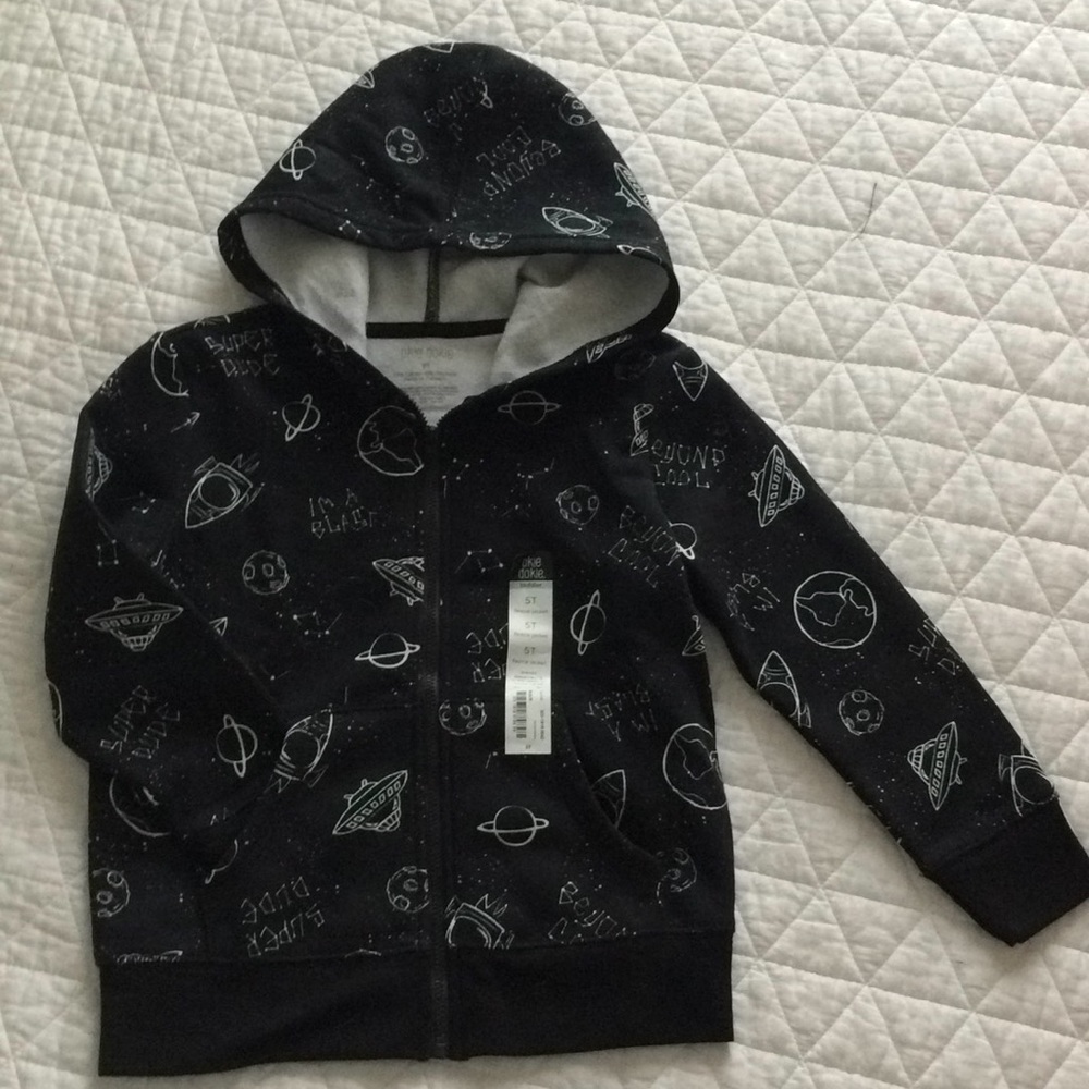 Black space sweatshirt, NWOT